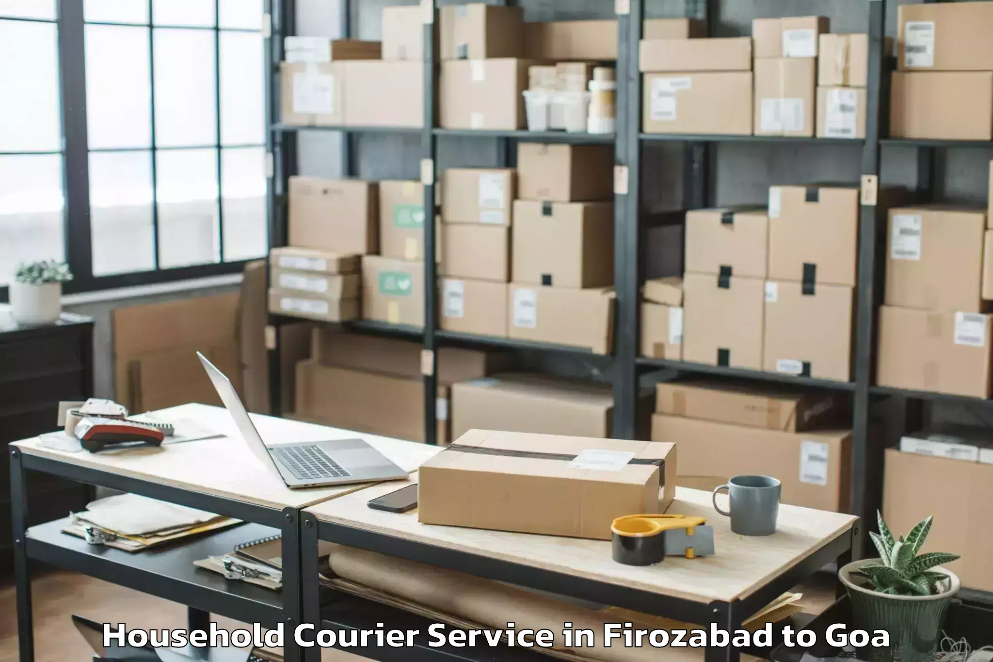 Efficient Firozabad to Pernem Household Courier